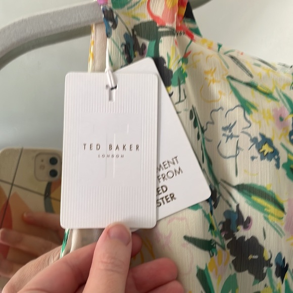 Ted Baker Haaris Floral Chiffon Mini Dress - Picture 4 of 4